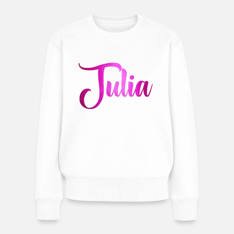 Julia - Frauen Premium Bio Pullover - Weiß