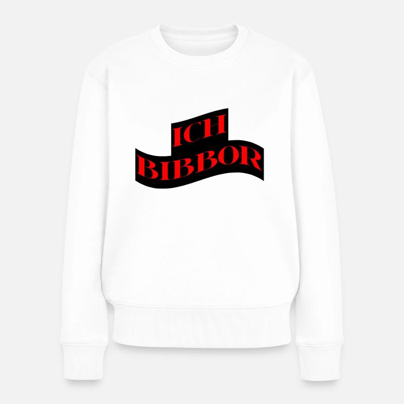 BIBBOR - Frauen Premium Bio Pullover - Weiß