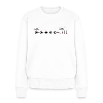 VCF Filter Pots Cutoff Synthesizer Knob Analog - Women's Premium Organic Jumper - white - Front - Julia (174cm)