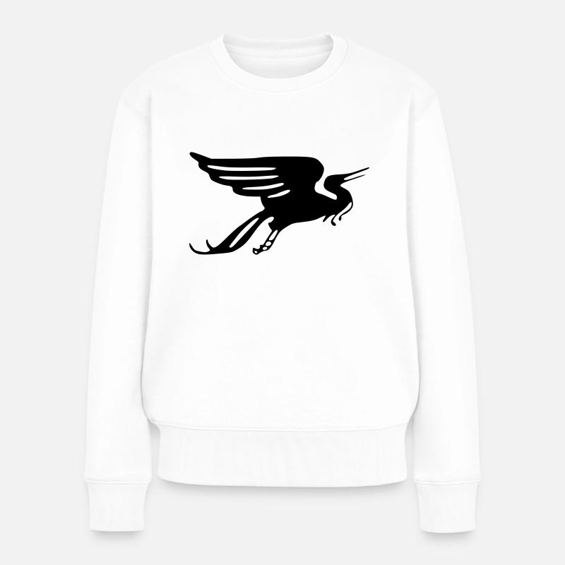 Wandervogel - Frauen Premium Bio Pullover - Weiß