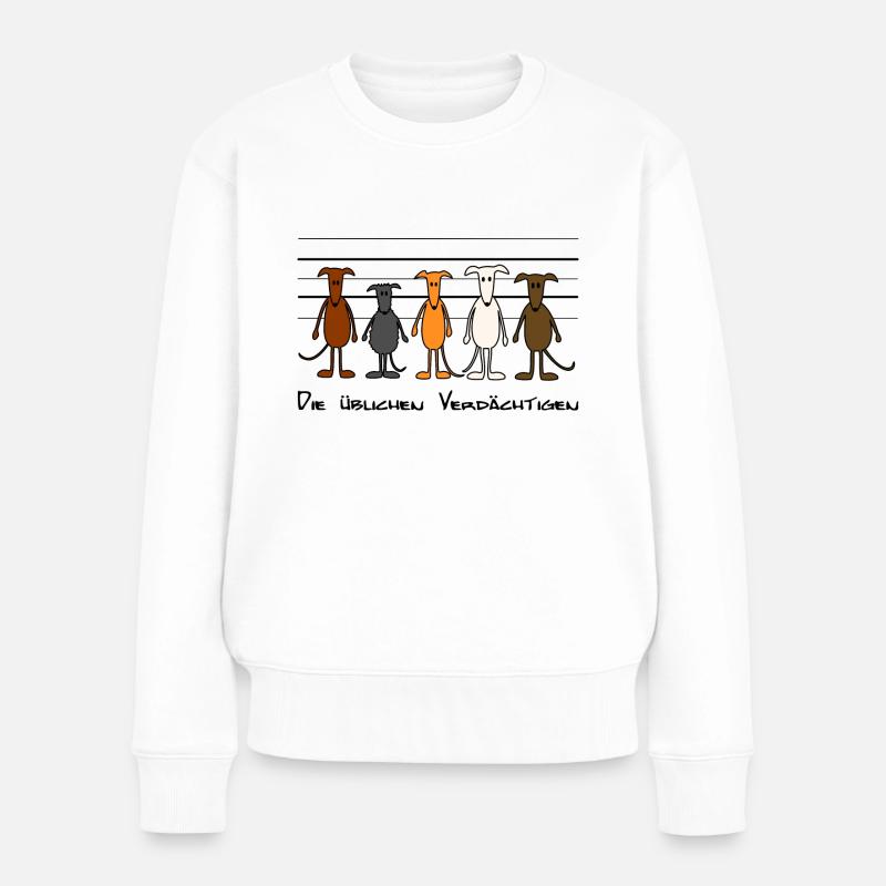 Die üblichen Verdächtigen - Frauen Premium Bio Pullover - Weiß