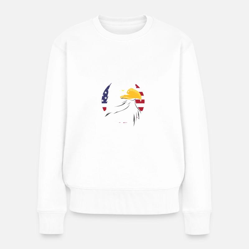 Chicago - Frauen Premium Bio Pullover - Weiß
