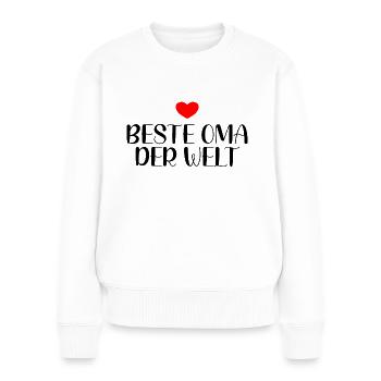 Beste Oma Der Welt - Frauen Premium Bio Pullover - Weiß - Vorne - Julia (174cm)