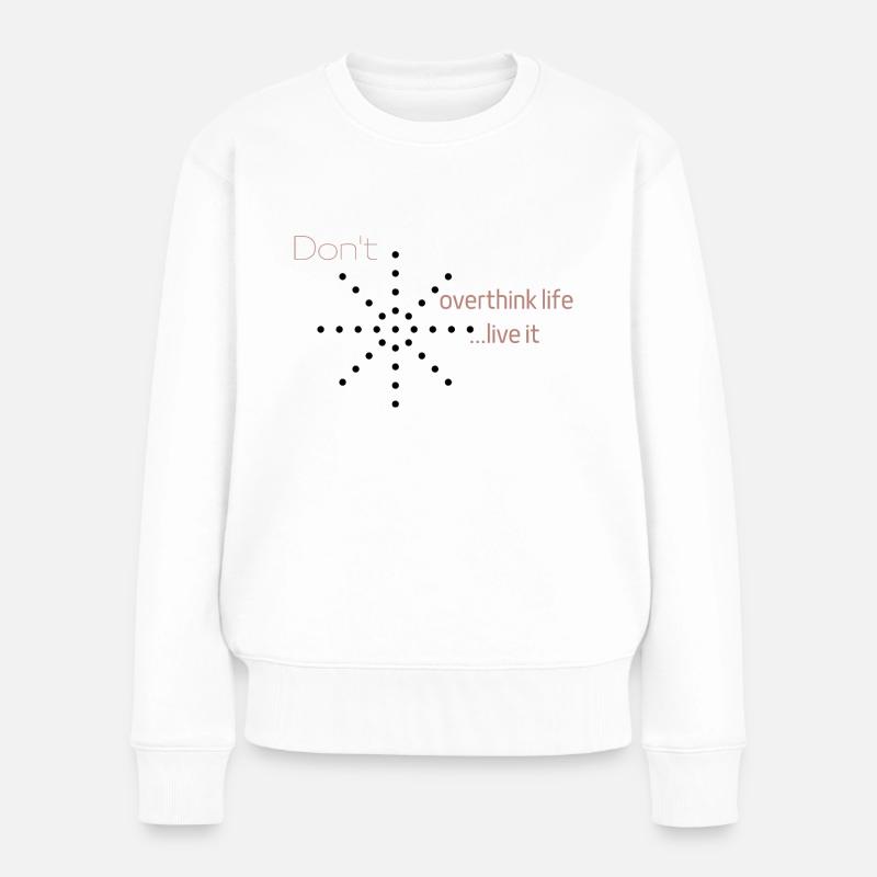 overthink - Frauen Premium Bio Pullover - Weiß