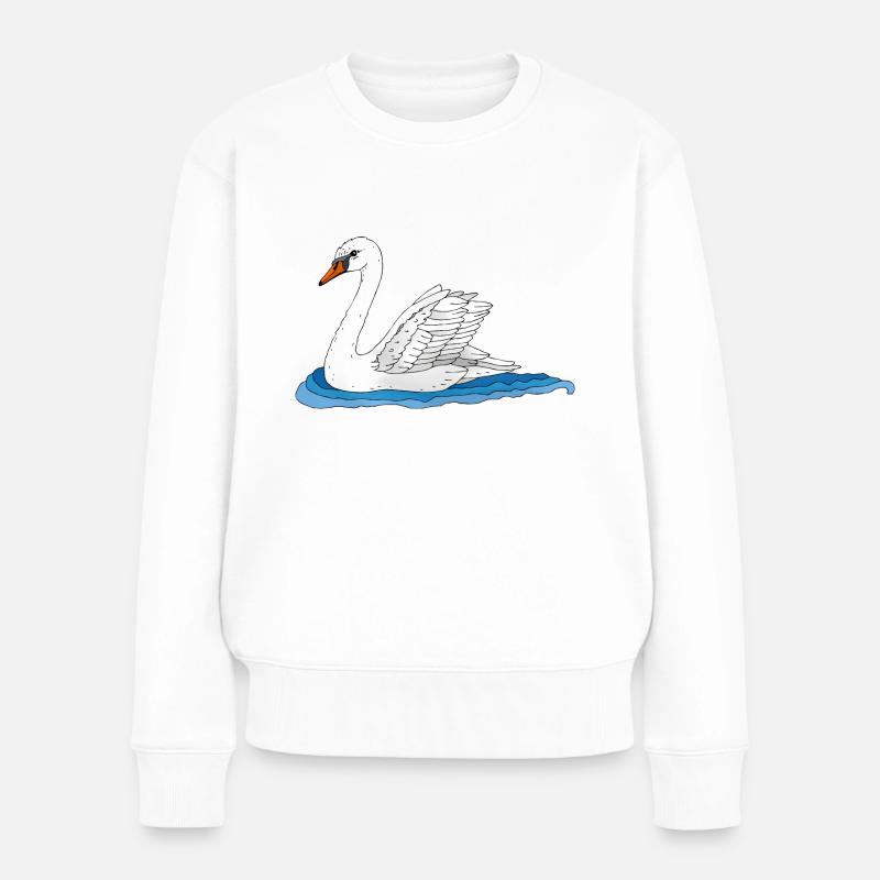Oiseau blanc - Pull Premium bio Femme - blanc