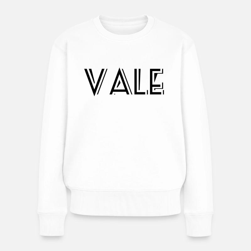 Vale - Frauen Premium Bio Pullover - Weiß