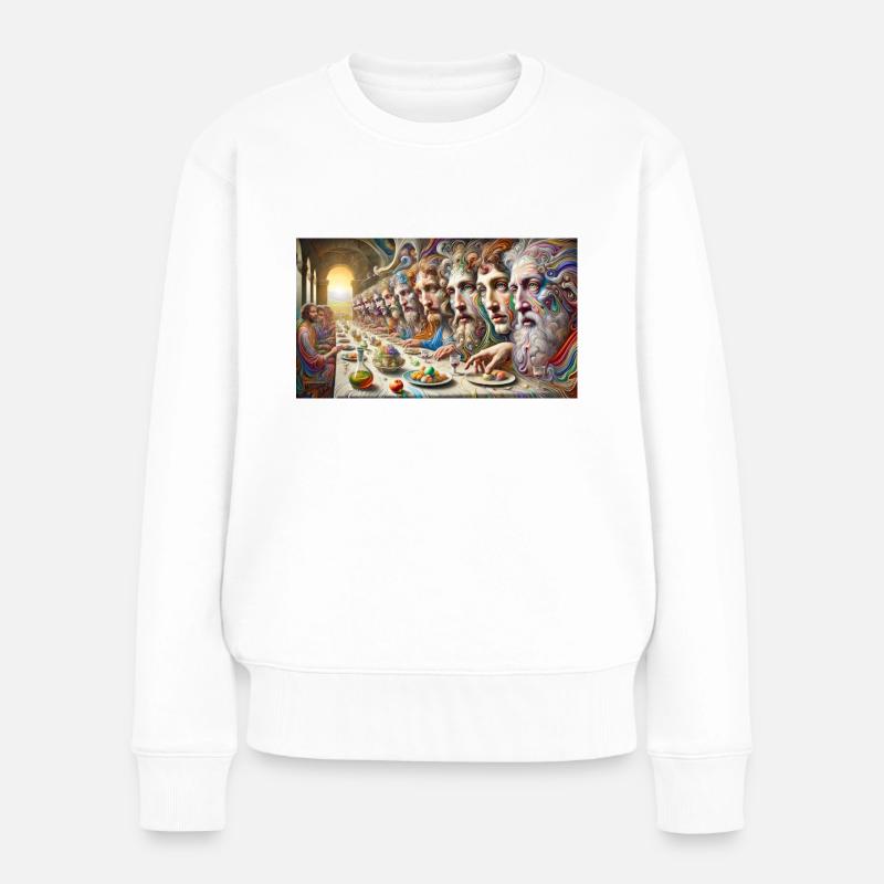 Die Tafel - Frauen Premium Bio Pullover - Weiß