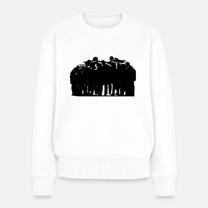 Team - Frauen Premium Bio Pullover - Weiß