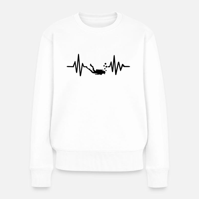 Plongée - Pull Premium bio Femme - blanc