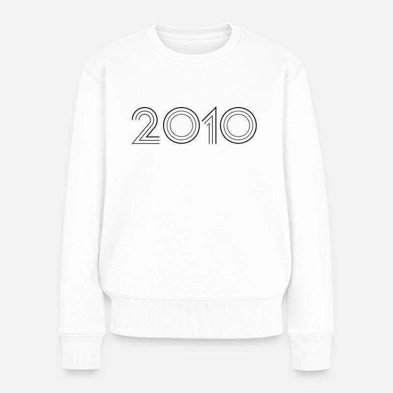 2010 - Frauen Premium Bio Pullover - Weiß