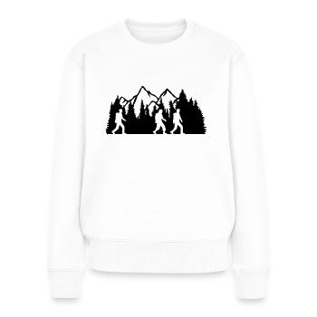 L’équipe 3 errant - Pull Premium bio Femme - blanc - Devant - Julia (174cm)