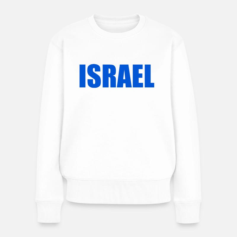 Israel - Frauen Premium Bio Pullover - Weiß