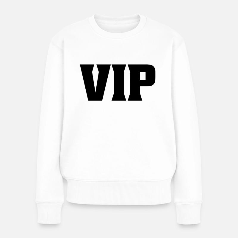 VIP - Frauen Premium Bio Pullover - Weiß