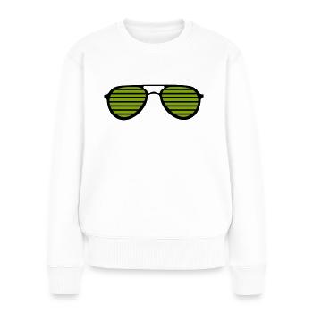 lunettes de soleil - Pull Premium bio Femme - blanc - Devant - Julia (174cm)