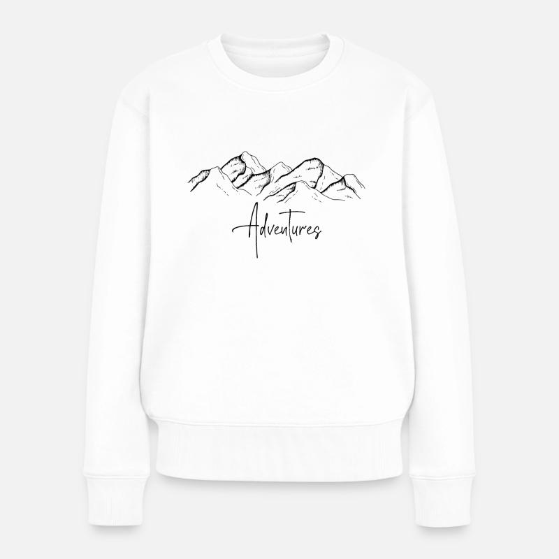 Adventure - Frauen Premium Bio Pullover - Weiß