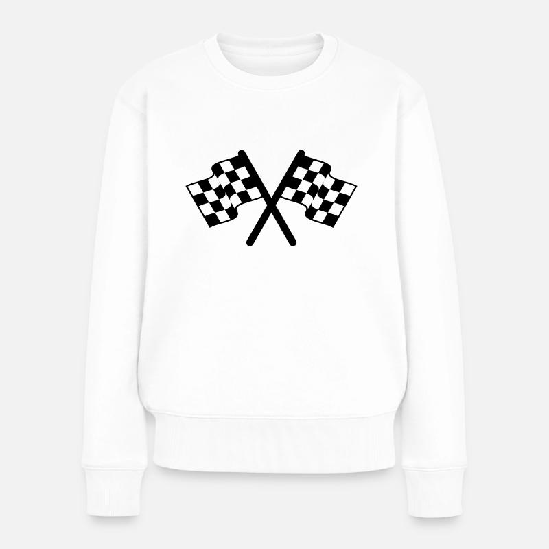 sieger - Frauen Premium Bio Pullover - Weiß