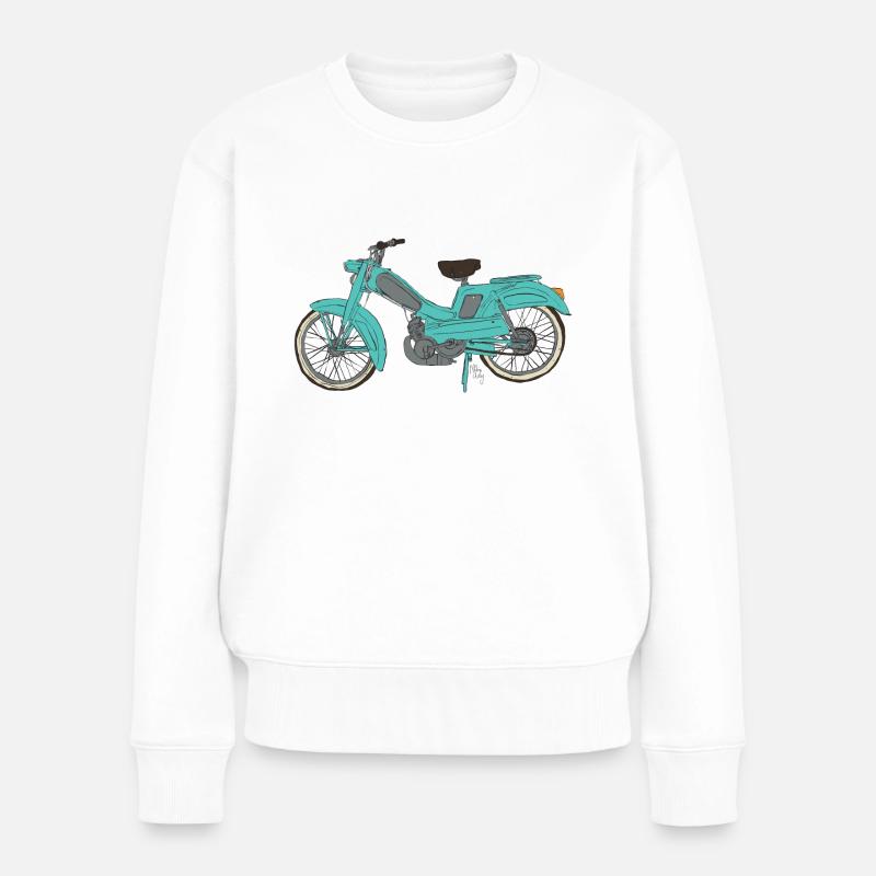 Miss Ady_mobylette - Pull Premium bio Femme - blanc