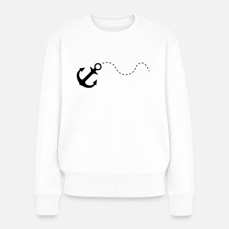 anker black - Pull Premium bio Femme - blanc