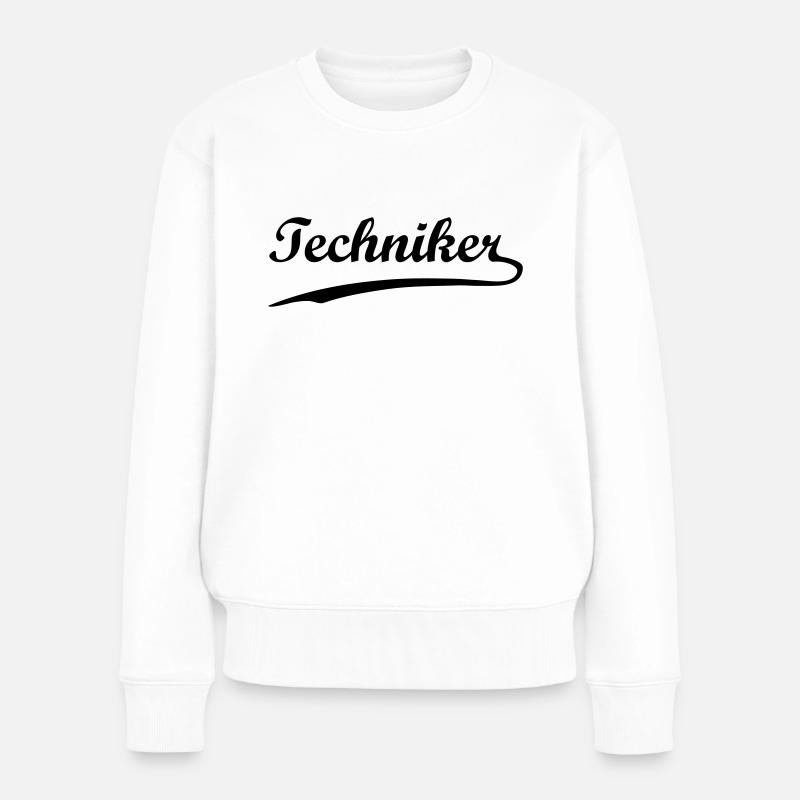 techniker - Frauen Premium Bio Pullover - Weiß