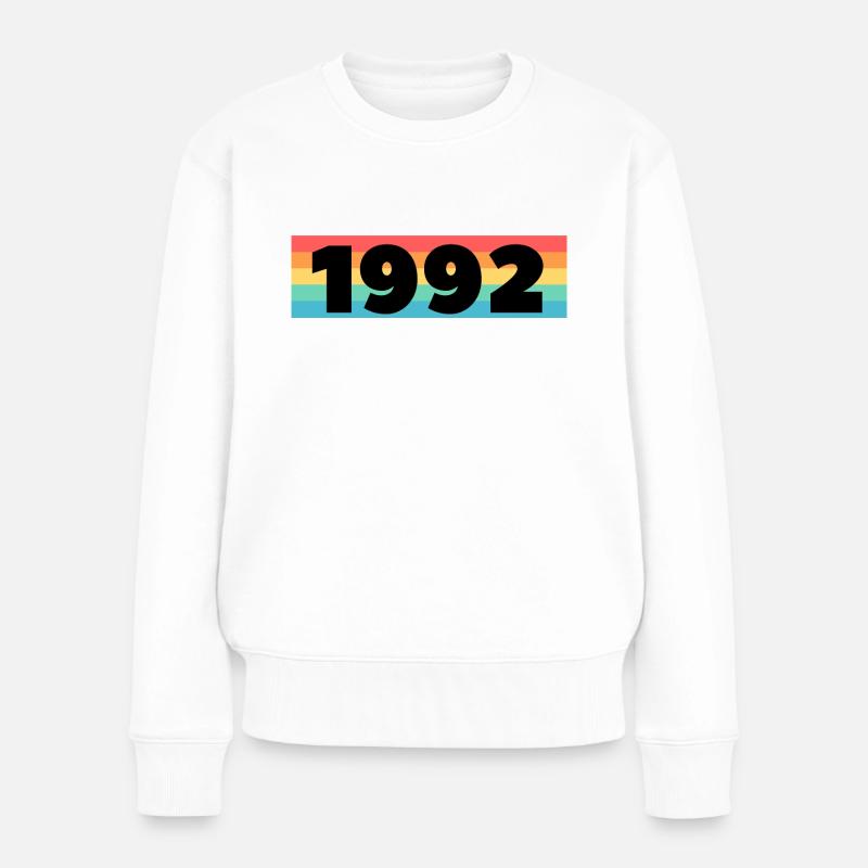 1992 Année - Pull Premium bio Femme - blanc