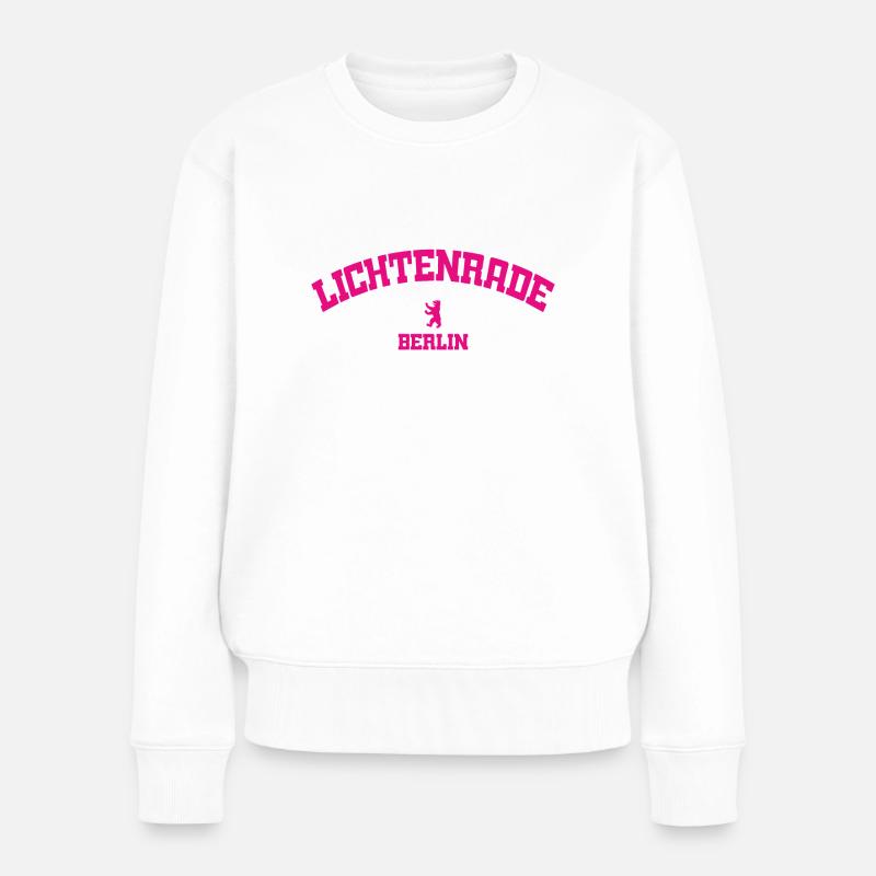Lichtenrade - Berlin - Deutschland - German - Frauen Premium Bio Pullover - Weiß