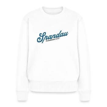 Spandau Berlin Bezirk Deutschland - Frauen Premium Bio Pullover - Weiß - Vorne - Julia (174cm)