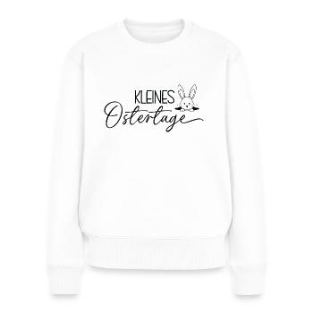 Kleines Ostertage 🐰🌸 - Frauen Premium Bio Pullover - Weiß - Vorne - Julia (174cm)