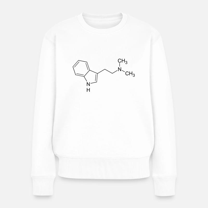 DMT dimethyltryptamine structural formula - Women's Premium Organic Jumper - white