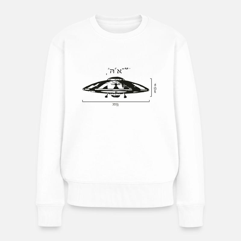 ufo - Frauen Premium Bio Pullover - Weiß
