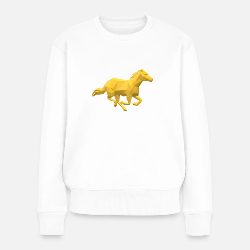 Cheval d'or - Pull Premium bio Femme - blanc