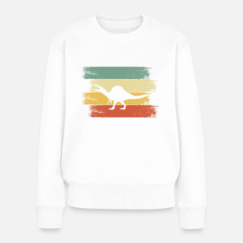 Dino Sohn Junge - Frauen Premium Bio Pullover - Weiß