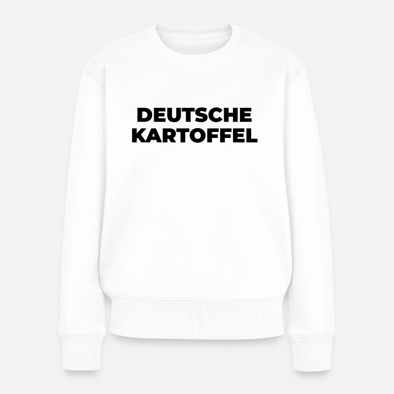 Deutsche Kartoffel - Frauen Premium Bio Pullover - Weiß