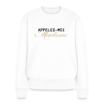 Nennen Sie mich Mrs. Gold - Zukünftige Braut - Frauen Premium Bio Pullover - Weiß - Vorne - Julia (174cm)
