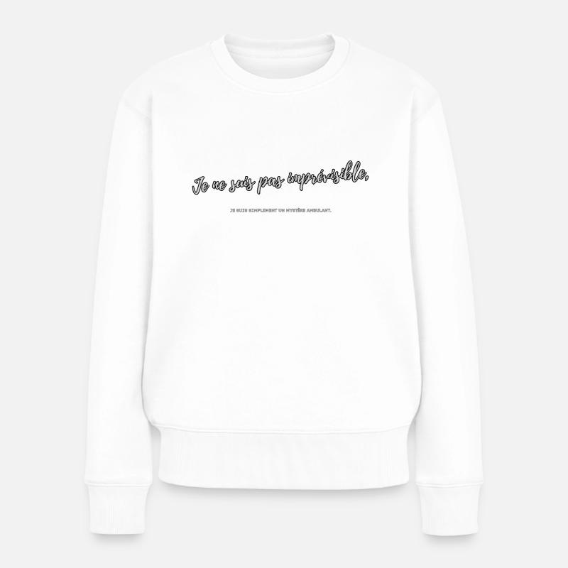 Unpredictable - Women's Premium Organic Jumper - white