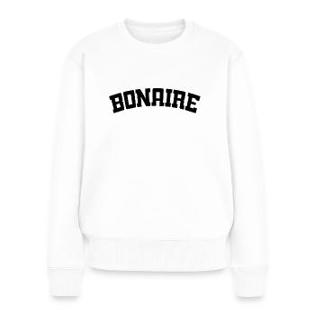 Bonaire - Kralendijk - Karibik - Dutch Caribbean - Women's Premium Organic Jumper - white - Front - Julia (174cm)