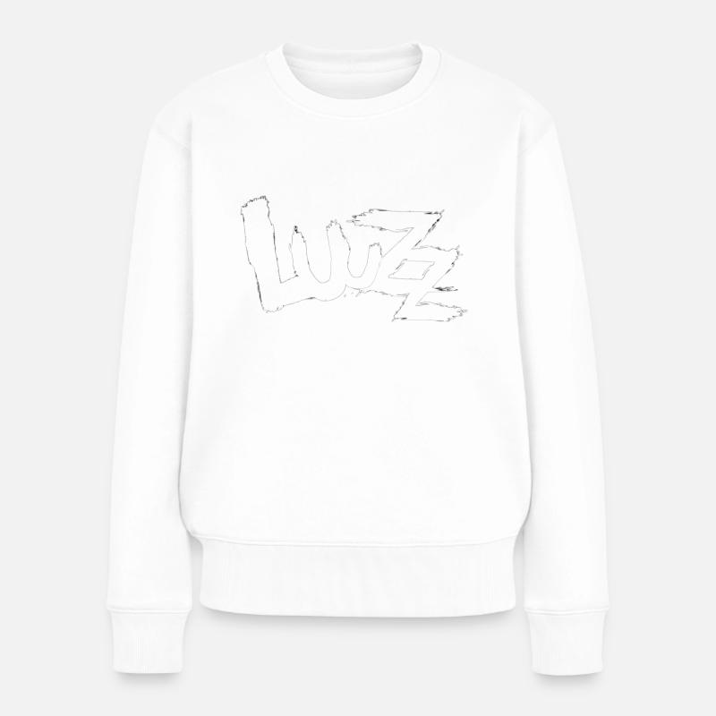 LuuZz „Stino“ - Frauen Premium Bio Pullover - Weiß