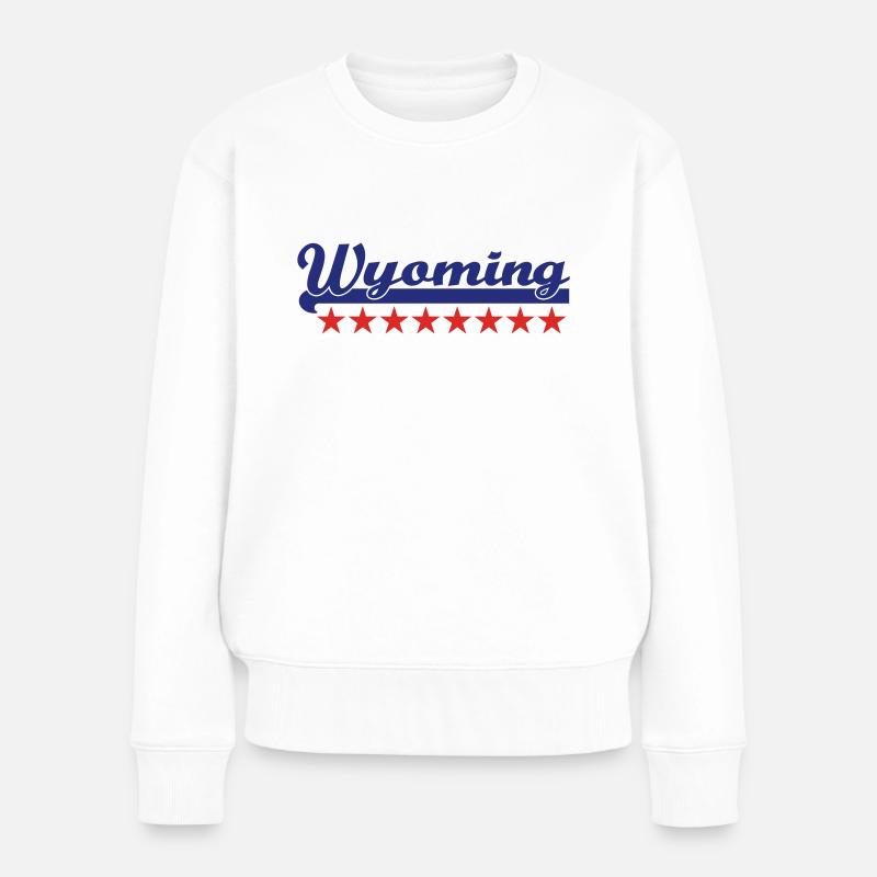 wyoming - Frauen Premium Bio Pullover - Weiß
