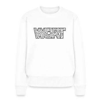 WORD - Bible John 1 - Pull Premium bio Femme - blanc - Devant - Julia (174cm)