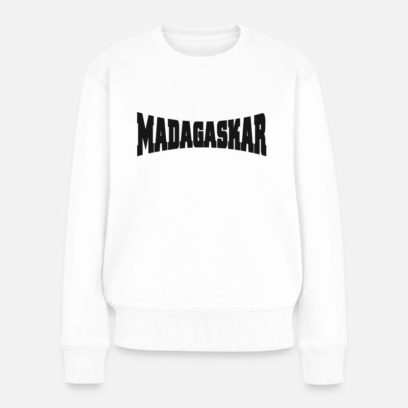 Madagascar logo - Pull Premium bio Femme - blanc