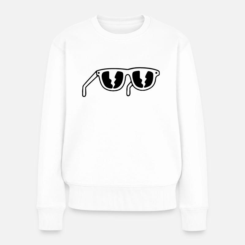 Lunettes de soleil - Pull Premium bio Femme - blanc