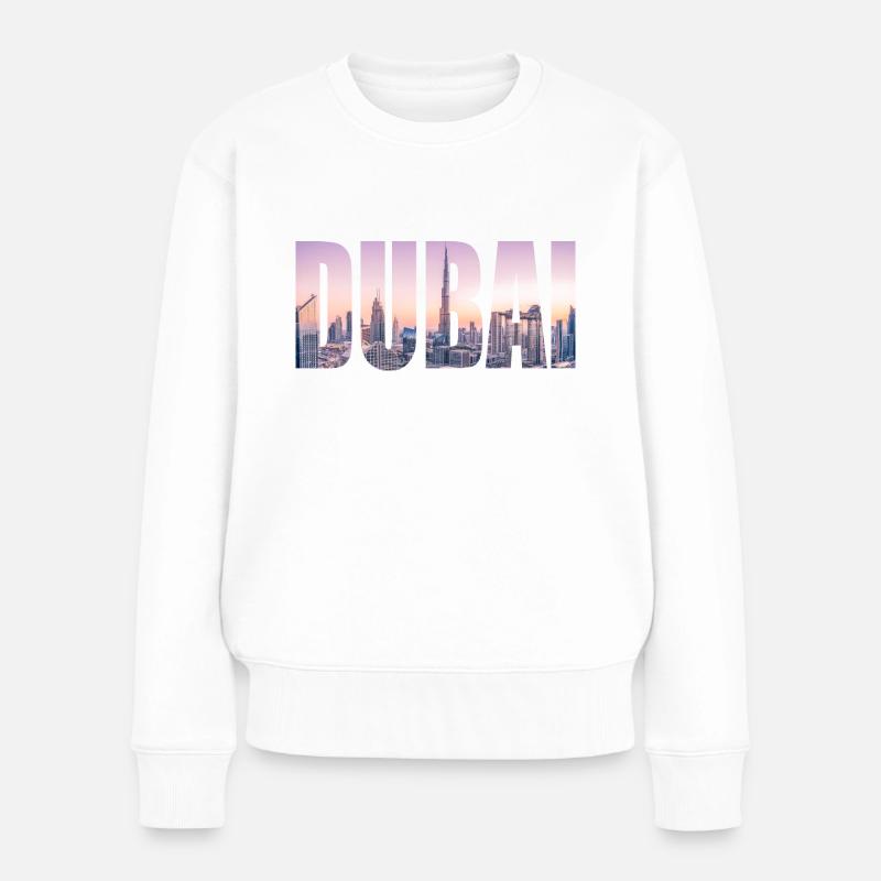 dubai - Frauen Premium Bio Pullover - Weiß