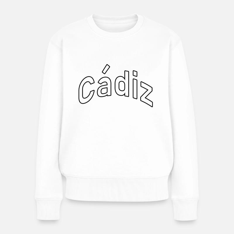 Cádiz - Frauen Premium Bio Pullover - Weiß