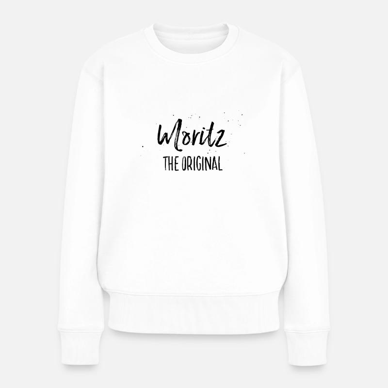 Moritz - Frauen Premium Bio Pullover - Weiß