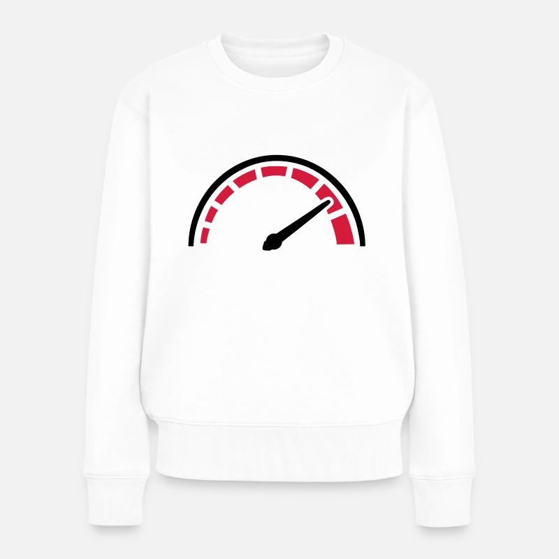 Tacho - Frauen Premium Bio Pullover - Weiß