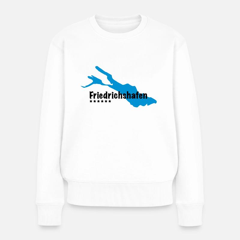 Friedrichshafen Bodensee - Pull Premium bio Femme - blanc