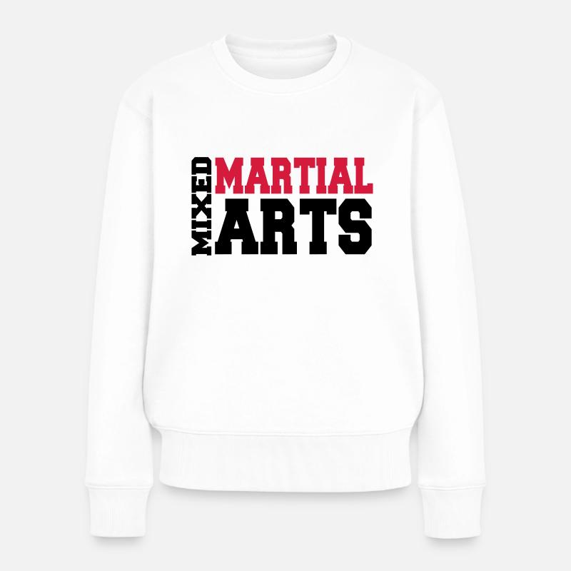 Mixed Martial Arts - Frauen Premium Bio Pullover - Weiß