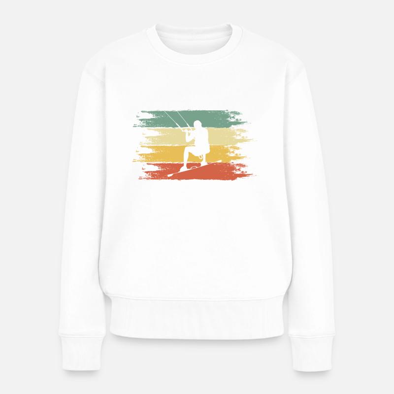 Kiter - Frauen Premium Bio Pullover - Weiß