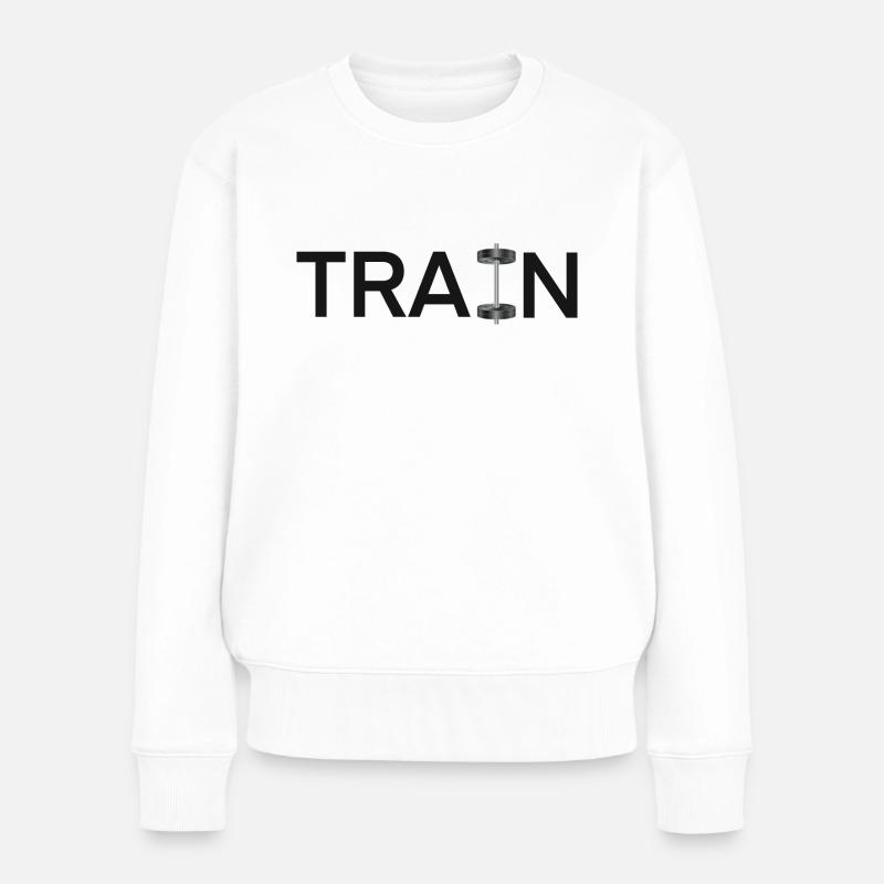 Workout musculation - Pull Premium bio Femme - blanc