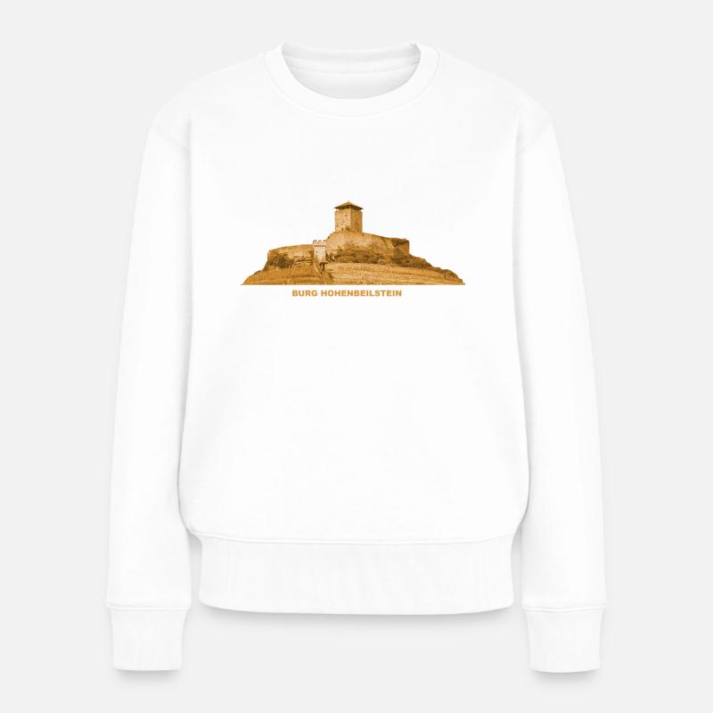 Beilstein Burg Hohenbeilstein Greifenstein Hessen - Frauen Premium Bio Pullover - Weiß