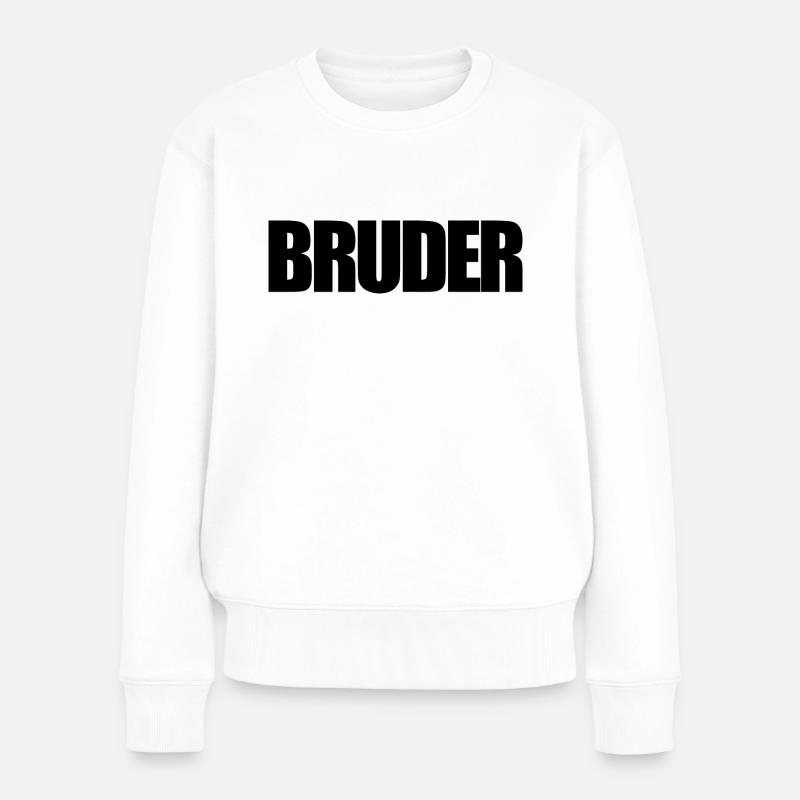 Bruder - Frauen Premium Bio Pullover - Weiß